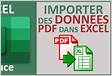 Importer des fichiers pdf dans Excel
